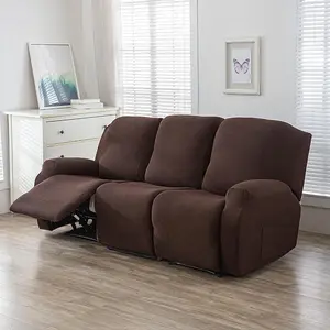 Solid Color Sofa Cover, 1/2/3 Seater Sofa Slipcover, Waterproof Sofa Protector, Sofa Protector for Home Living Room, Home Decor, Elastic Sofa Slipcover, Stretch Sofa Cover