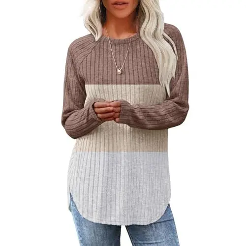 Color Block(coffee apricot)