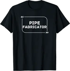 Pipe Fabricator Appreciation Career Name Tag Admin Crew T-Shirt - Tomasleza Shop 52B0CQ28T2JH