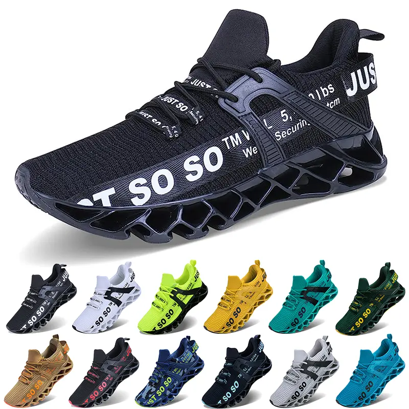 Men's Jogging Sneakers Breathable Mesh Casual Athletic Trainer Shoes with Comfortable Fit and Versatile Design Runner Training