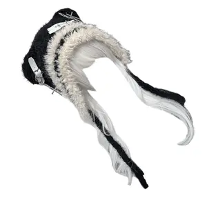 Lovely Funny Pattern Unisex Plush Snowman Holiday Hat – Warm for Winter