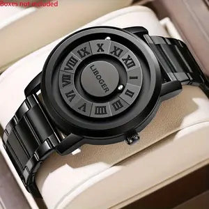1 Fashionable casual quartz watch - ideal for daily wear, perfect as a New Year or Christmas gift, suitable for both men and women