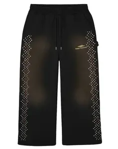 HMDD Crystal Sweatpants Black