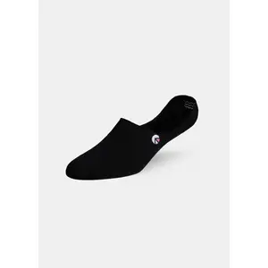 Pink Logo - Black | Womens No Show Socks