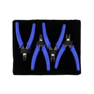 Beadalon Jewelry Crimp Tool Kit For Beading Projects - 4-Piece Set With Standard, Micro, Mighty Crimp And Nipper Tools - Blue Speckle Handle 5.25 In / 13.3 Cm