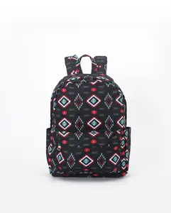 Western Black print Kids backpack