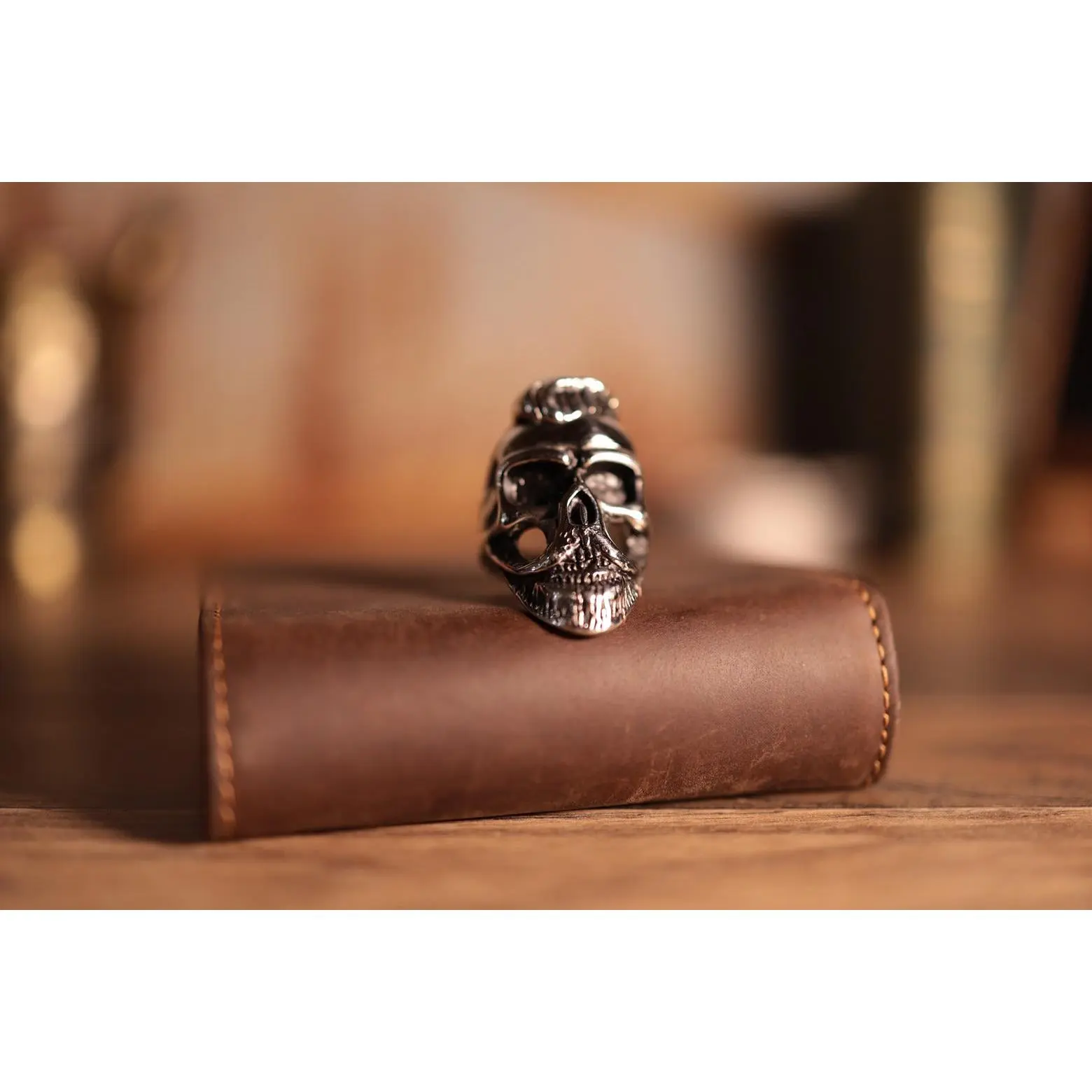 Bearded Skull Ring