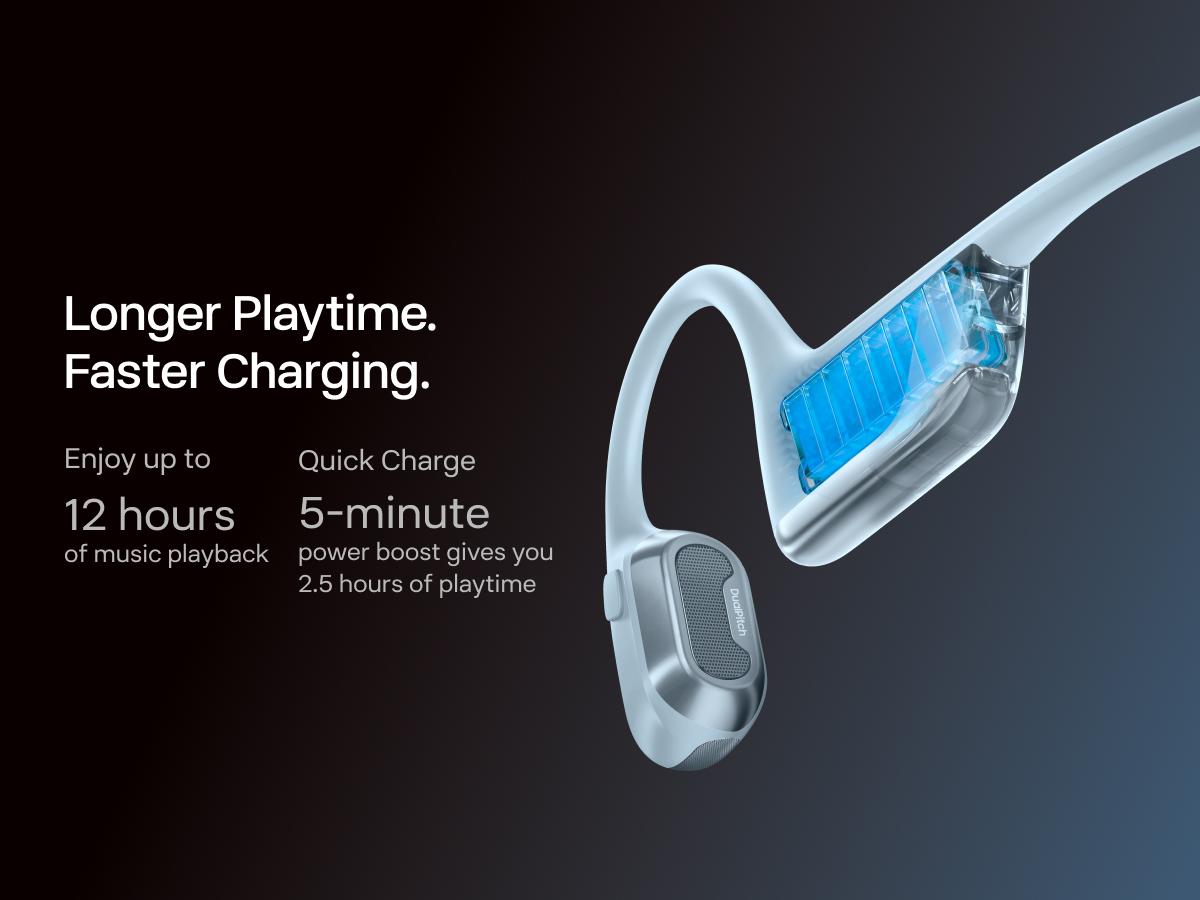 SHOKZ OpenRun Pro 2 - Open-Ear, Bone Conduction Sport Headphones - Sweat Resistant, Workout Headphones with Deep Bass and Smart Mic