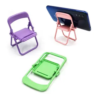 2Counts Foldable Phone Tablet Stand, Macaron Color Creative Decorative Multi-Functional Desktop Holder, Portable Space-Saving Design for Office Home Use