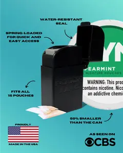 Pouch Mag- Stealth: Dispenser for Zyn Pouches - Pocket-Sized Design with Spring-Loaded Mechanism & Durable ABS Plastic - Made in the USA