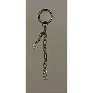 Faith & Cross Bead Keychain - Multi-Use Bag Charm with Carabiner Clip, Fashion Accessory for Enthusiasts, Cross Keychains, Bag Charm Keychains