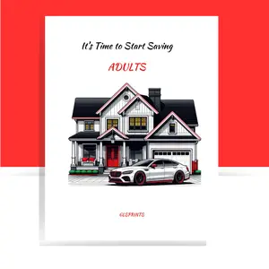 GLSPRINTS Adult Money Savings Planner with 90 Pages Budgeting Income Goal Setting Trackers for Structured Financial Planning