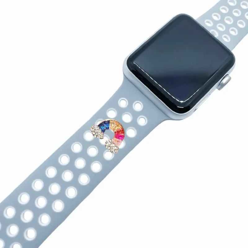 Watch Charm with Rainbow Design for Stylish Accessory