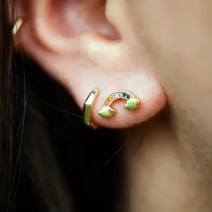 Rainbow Sparkle Studs