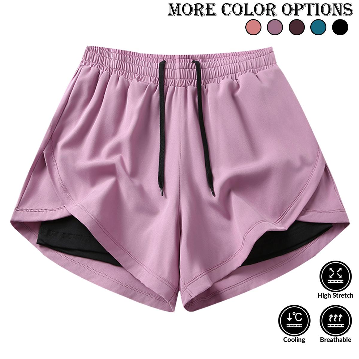 Women’s summer shorts 5-pack — fashionable, versatile outdoor casual athletic shorts; multiple colors available; women’s shorts, summer shorts