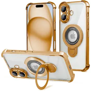 Entronix iPhone 16 Plus [Magnetic-Compatible] Case - Shiny Ring, Cover Luxury