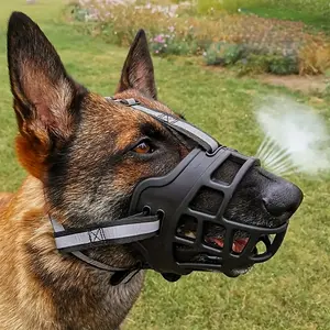 Adjustable Nylon Dog Muzzle for Safe Training - Breathable, Prevents Biting & Barking, Comfort Fit with Secure Straps for All Dog Sizes