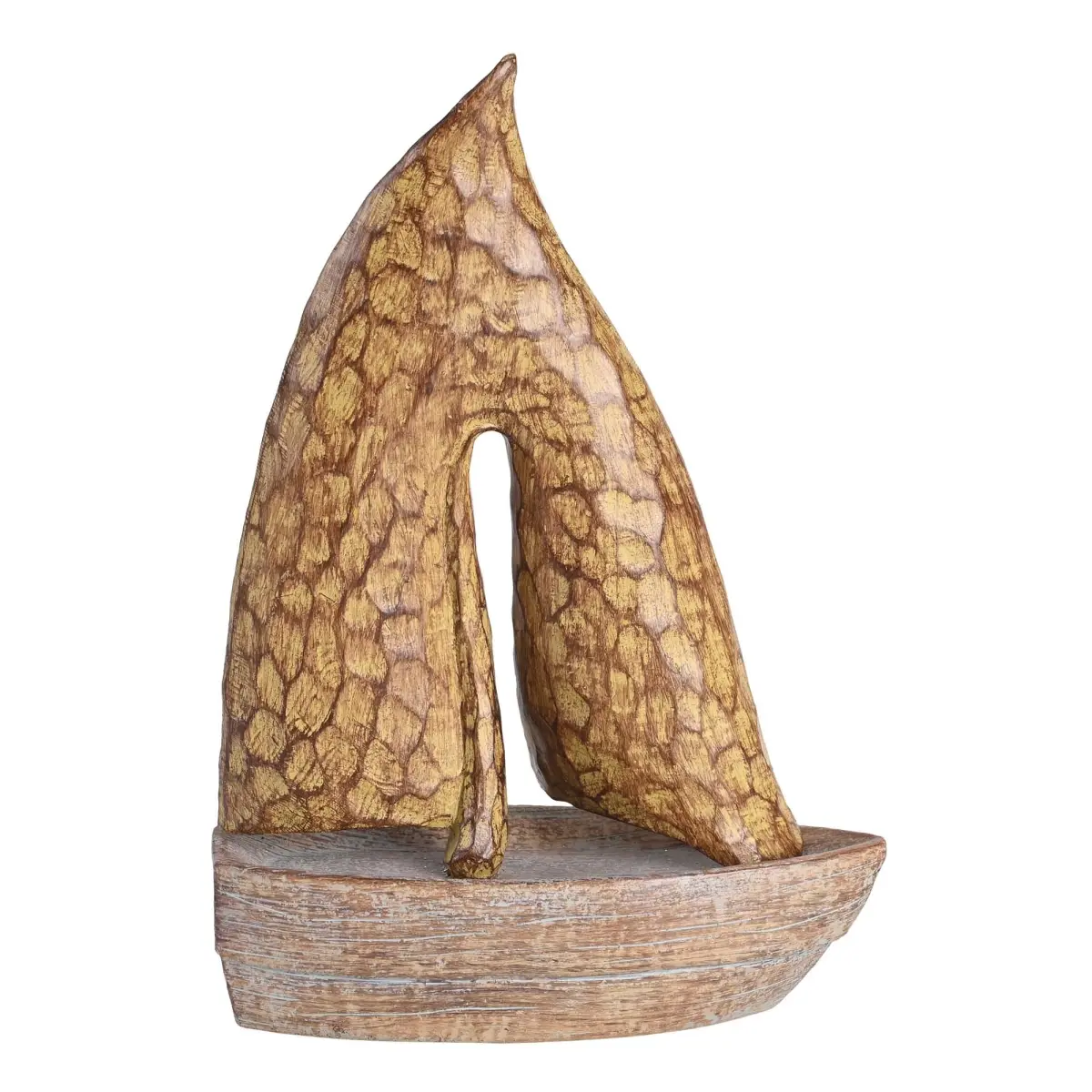 360 stand Dicksons SBR-8 Resin Sailboat Tabletop Ornament - Neutral Home Decor Statue with Sailboat Design, Scripture Quote, Trust-Themed Accent for Faithful Home Display, Lord