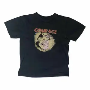 Vinatage Courage Dog Tee, Gothic Emo Girl Tops, Cute Tee, Women's Vintage T-shirt, Vintage Aesthetic, Western Graphic Tee Womenswear Summer