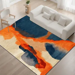 Velvet soft and comfortable patterned printed carpet, suitable for multiple scenarios, available in various sizes, soft and non-shedding.