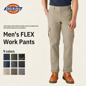 Dickies  Men's FLEX Work Pants, Comfortable & Flexible, Straight Leg Versatile, Expandable Cargo Pockets