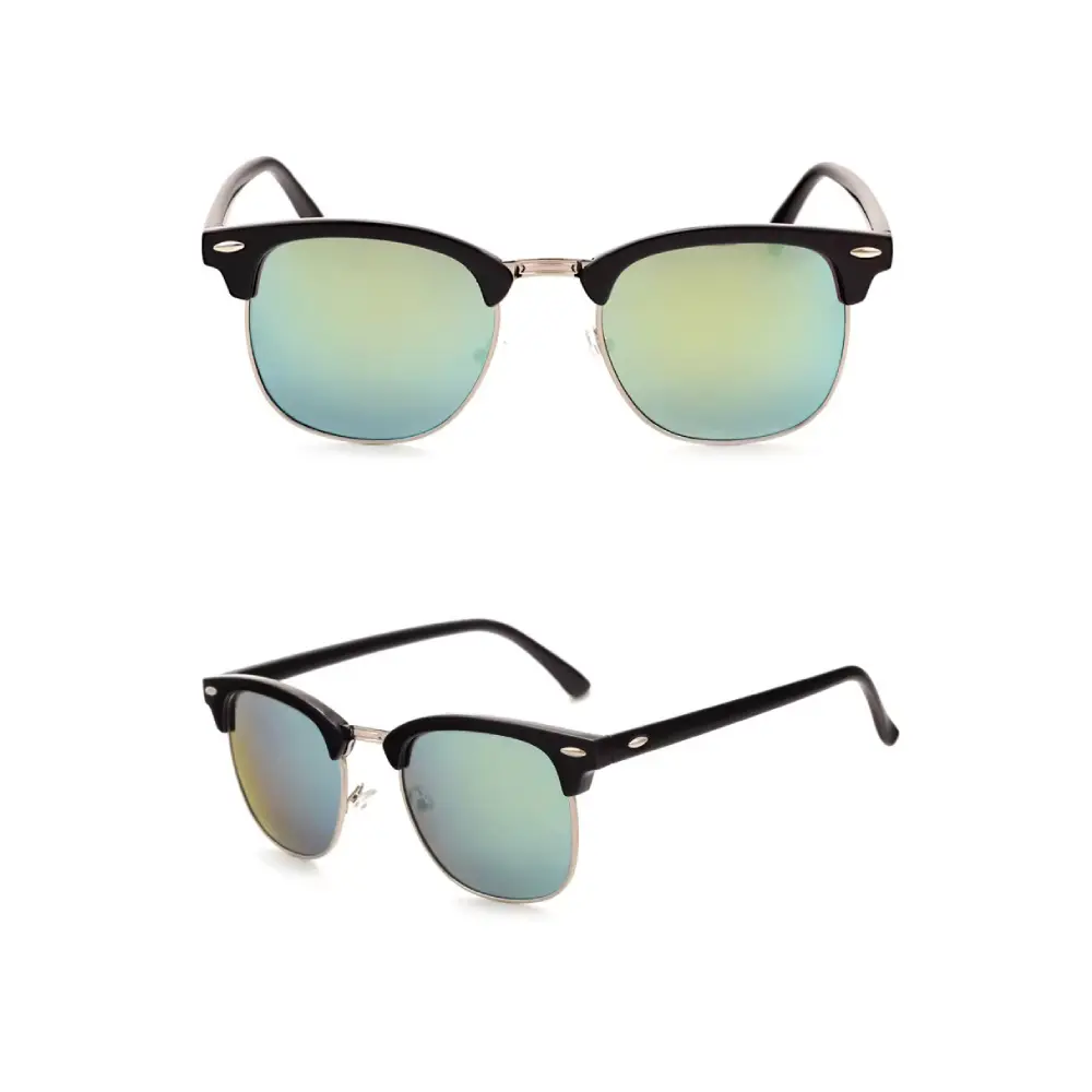 Green Lens With Silver Frame