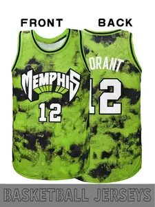 Tie-dye basketball jerseys #91 #33, Chicago, Los Angeles letter embroidery design basketball suit sports top, Athletic training apparel, retro mix and match street wear unique style, Suitable for Daily Leisure, Match Training, Unisex