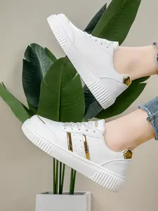 New Women's Large Size Bright Color Athletic Training Shoes, Metallic Glossy, Soft Comfortable, Anti-Slip, Gym, Commute, Casual Walks