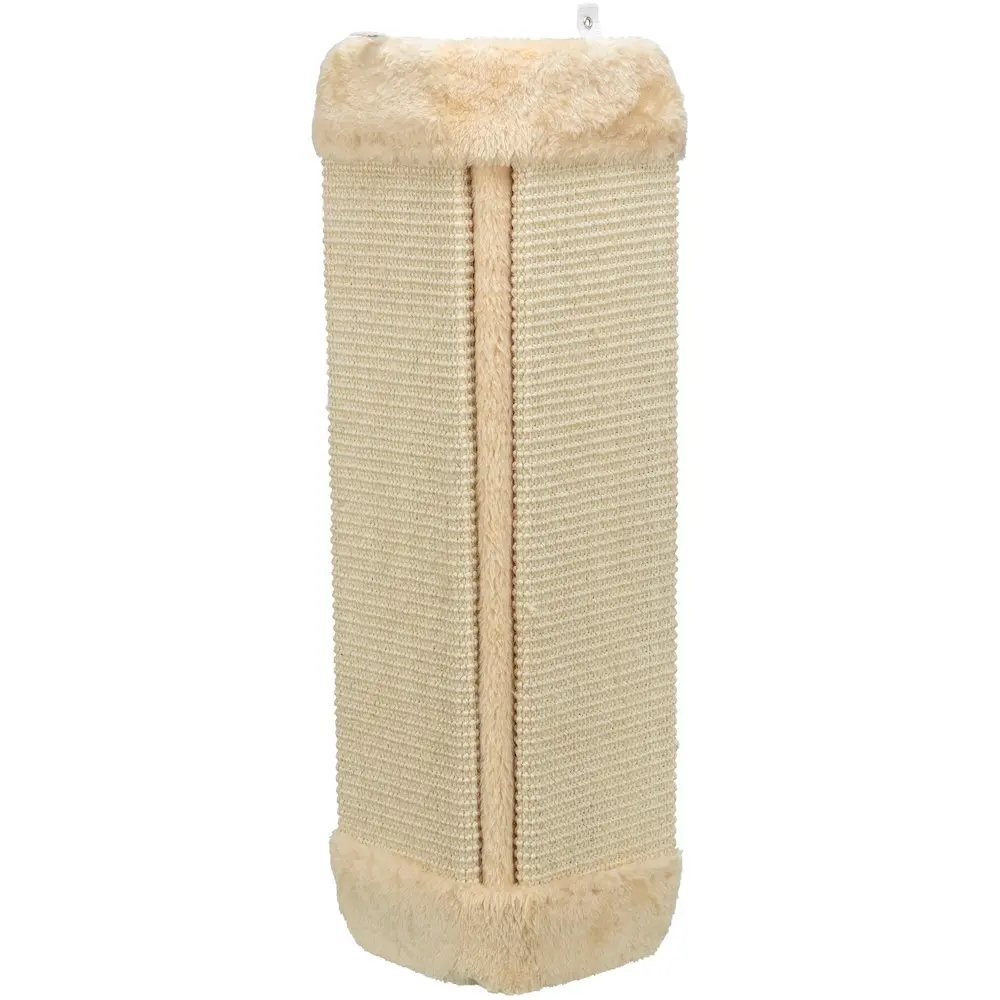 Wall Mounted Sisal Scratch Board for Corners - Vertical Cat Claw Sharpening Tool with Extra Thick Sisal, Healthy Scratching Solution, Beige Scratching Pads, Any Preferred Corner