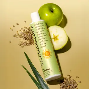 Ingreendients 100% Plant-Based Daily Shampoo – Organic Apple Cider Vinegar & Tea Tree Oil, Sulfate-Free, Vegan, Color-Safe Hair Care