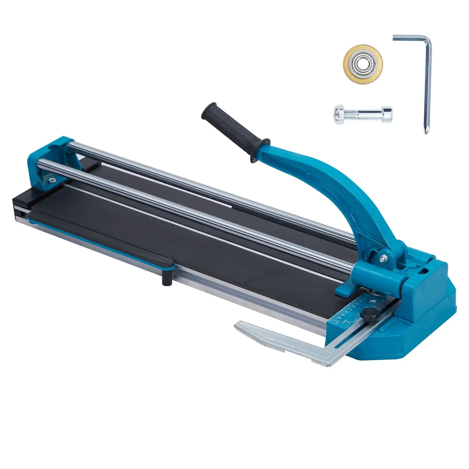 GARVEE Manual Tile Cutter with Double Rails, 48-Inch Porcelain Ceramic Cutter Featuring Tungsten Carbide Wheel, Infrared Positioning, and Anti-Skid Feet for Precision Cutting