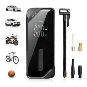 2026 Upgraded VOLLYC Cordless Tire Inflator Portable Wireless Air Compressor 150 PSI High-Pressure Air Pump with 4 Preset Modes for Cars and Inflatables,  Lightweight Automotive Vehicle Tool Car Repair Tools with Long Lasting Battery