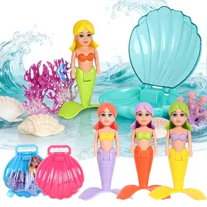 Mermaid Children Pool Toy, Transparent Shell Mermaid, Summer Pool Party Gift, Beach Toy, Bath Toy, Birthday Party Supplies, Kids Gift