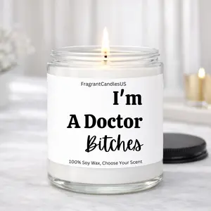 I’m a Doctor Candle Gift, Funny Doctor Graduation Gift, Medical School Graduation Present for Her Him, Future MD Celebration Decor, Residency Match Day Keepsake, Class of 2026 Med School Graduate Soy Candle, Physician Office Decor Gift