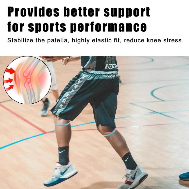 Silicone Patellar Knee Tendon Support Strap,Hiking, Soccer, Basketball, Running, Jumpers Knee, Tennis, Volleyball & Squats Silicone Patellar Knee Tendon Support Strap,Hiking, Soccer, Basketball, Running, Jumpers Knee, Tennis, Volleyball & Squats