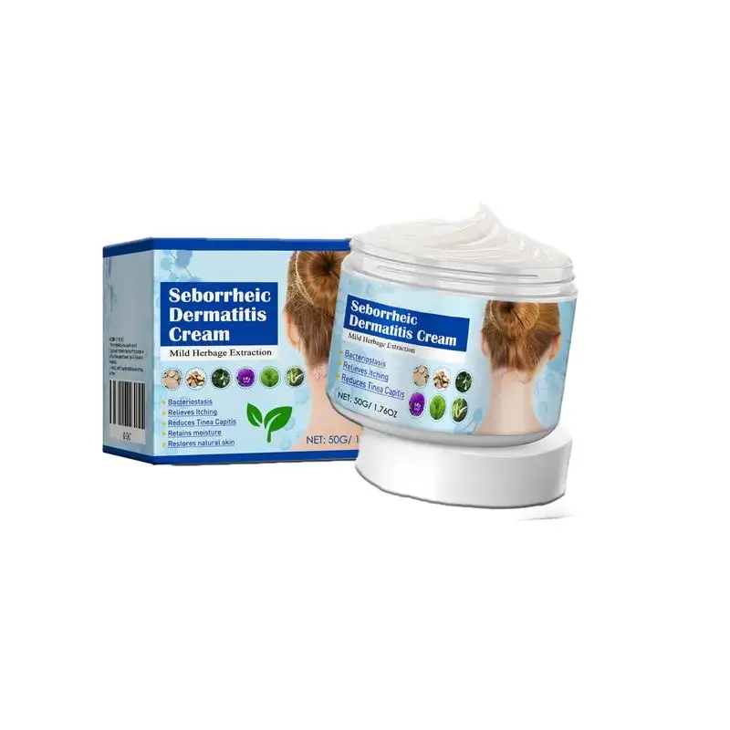 Folliculitis Treatment Cream with Mild Herb Extract - Fresh Herbal Blend Body Balm that Soothes Seborrheic Dermatitis, Gentle Moisturizer for Face & Body, Regular Edition, Dandelion, Honeysuckle, Phellodendron, 50G, Natural Herbs, Scalp & Body