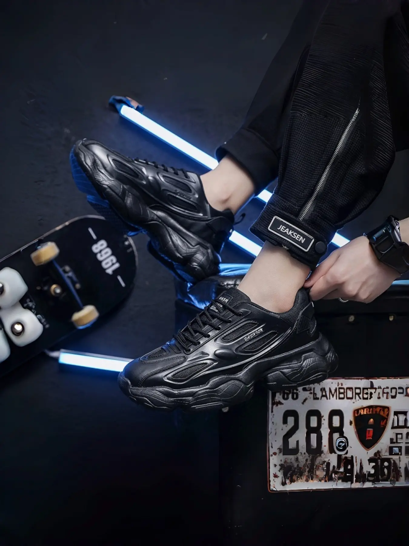 Men's Trendy Elevator Sneakers | Airflow Mesh Sport Shoes | Chunky Sole Design