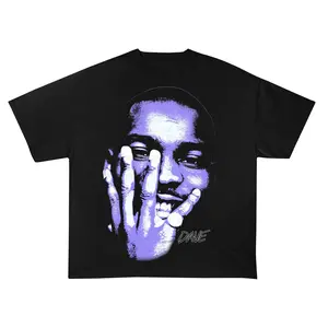 Dave Shirt | Bootleg Rap Tee | Short-Sleeve Unisex Black Vintage Style Santan Dave Graphic T-Shirt