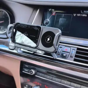 Universal Car Phone Holder, Foldable Screen, Automatic Rotation, Vent Mount, Compatible with Smartphones/tablets/foldable Phones