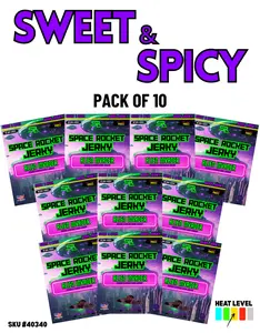Sweet & Spicy 2.5oz 10 Pack, Beef [Alien Invader]