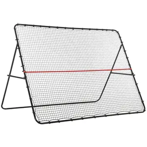 Soozier Soccer Rebounder Net, Adjustable and Foldable Multi-Sport Training Bounce Back Net, Target Goal for Soccer Practice and Training, 8.5' x 6.5'
