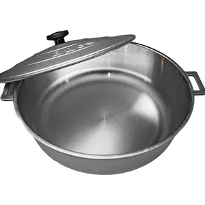 Large Dutchi 32cm Cast Iron Dutch Oven Classic Aesthetic Cookware with Sturdy Handles for Large Family Gatherings & Batch Cooking 0-500 ml Spacious Capacity High-Quality Construction Multi-Functional Use - Pot