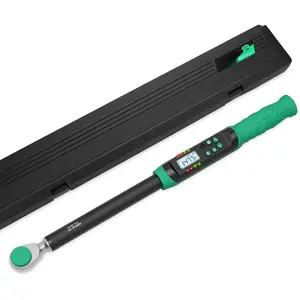 1/2 Inch Drive Digital Torque Wrench, 7.38-147.5Ft.lb/10-200N.m, Long  Torque Wrench with Preset Value, Buzzer & LED , 2% Accuracy for , ,