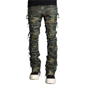 PAIN LAB CAMO DISTRESSED DENIM V2