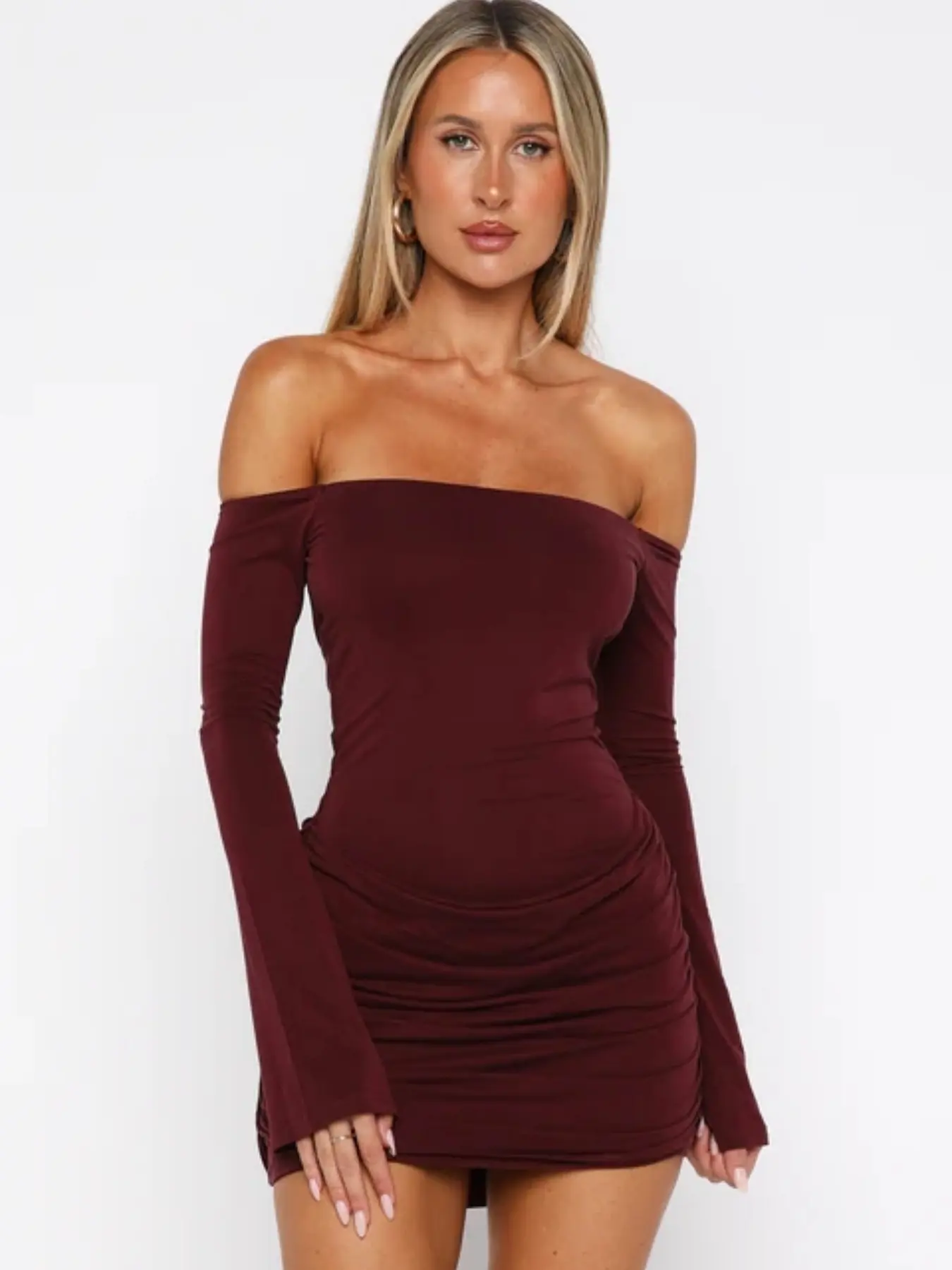 plus size white maxi dress long sleeve Timeless Maxi Sweater Dress (Black/White)