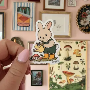 Garden Bunny Sticker