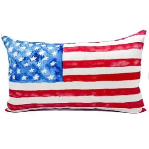 Watercolor Flag Pillow