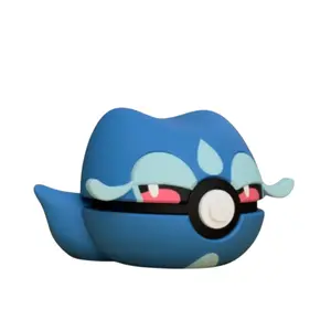 Gecqua Poke Ball - Inspired 3D Printed Collectible