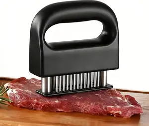 Meat Tenderizer with 48 Stainless Steel Needle Blades – Heavy-Duty Detachable Kitchen Tool for Pork, Chicken, Steak, and Barbecue