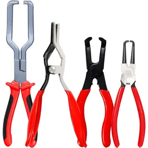 4-in-1 Fuel Line Disconnect Tool: Pliers Set with 80 °   Pliers, Hose Remover, 9" Fuel Filter Caliper for Auto Maintenance
